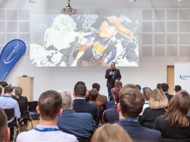 Joe Kelly auf dem Podium Joe Kelly auf dem Podium