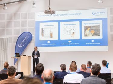 Während einer Präsentation