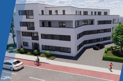 Grafischer Entwurf des Neubaus in Lingen Entwurf Neubau Lingen