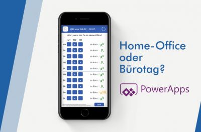 Home-Office oder Bürotag? PowerApps PowerApp Home-Office