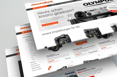 eCommerce Designbeispiel: Foto Mundus