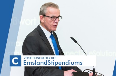 Hermann Silies bei der Verleihungsfeier Verleihungsfeier EmslandStipendium