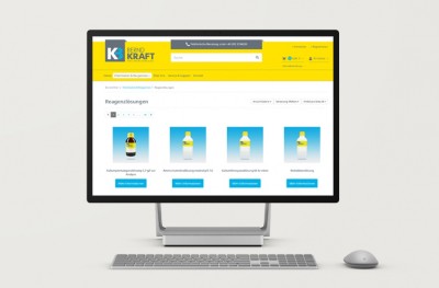 Desktop Ansicht des Bernd Kraft eShops Bernd Kraft eCommerce