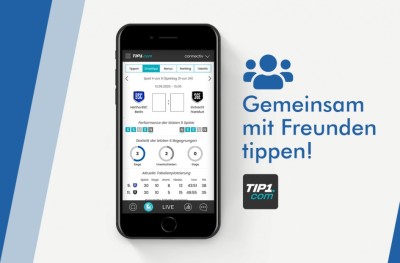 Gemeinsam mit Freunden tippen! Tip1 App
