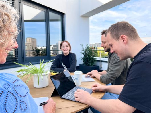 Dachterrasse im Büro Münster