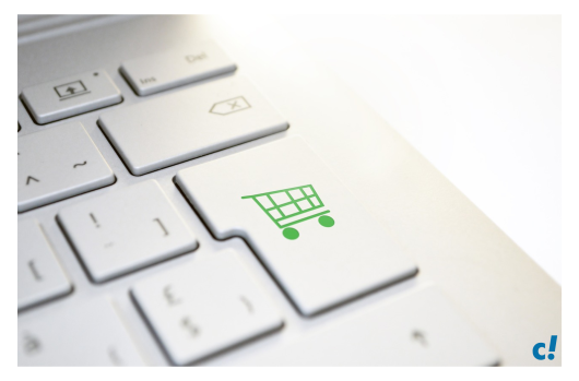 Eine Tastatus beim Online-Shopping