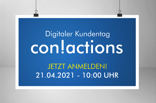 Digitaler Kundentag con!actions: Melden Sie sich an!