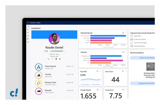 Screenshot von Microsoft Customer Insights