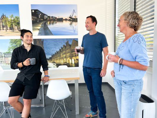 Kaffeepause im Büro in Münster