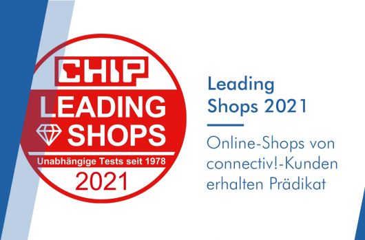 Online-Shops von connectiv!- Kunden erhalten das Prädikat  "Leading Shop"