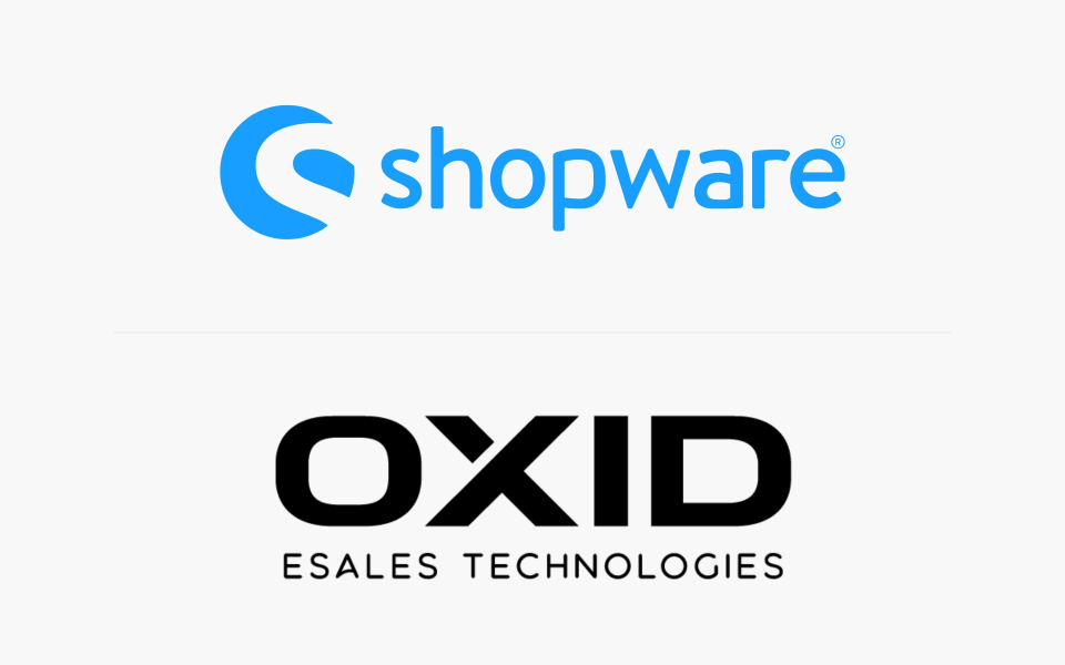Unsere Softwareanbieter für eShops: Shopware & OXID
