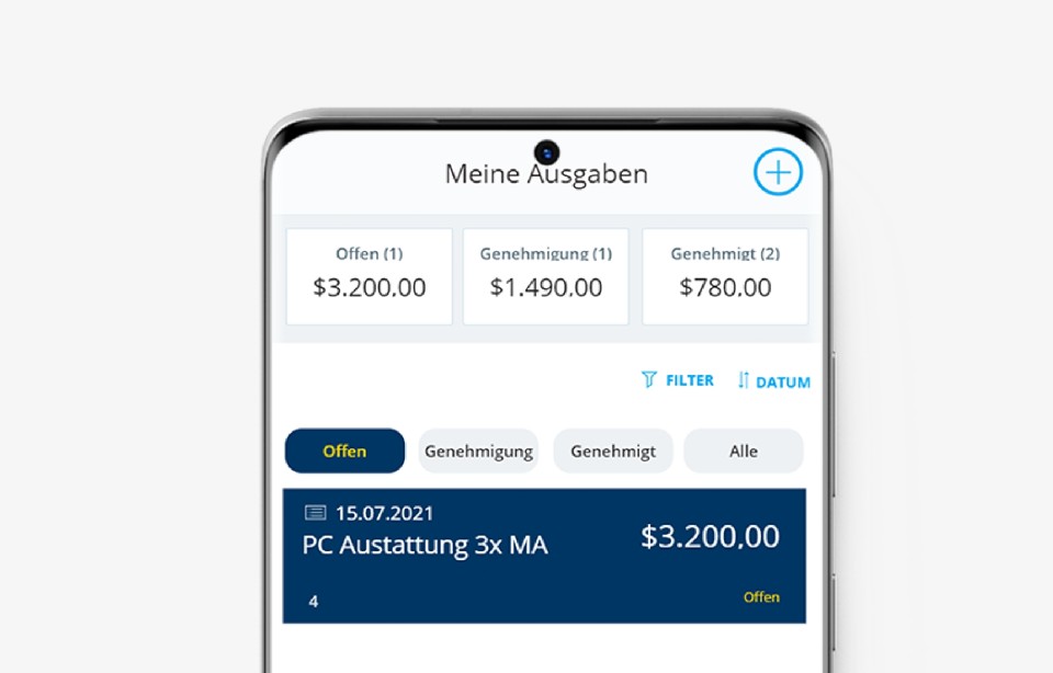 Power Apps: Ansicht der App am Smartphone