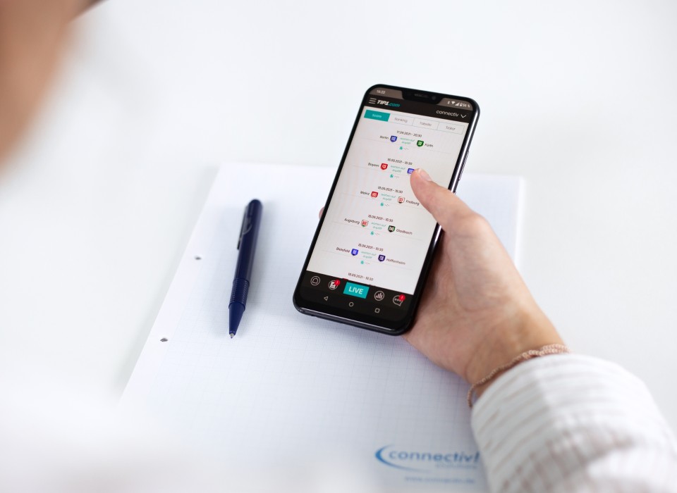 App Anwendung am Smartphone