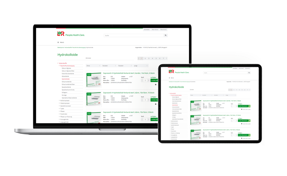 Responsives Webdesign Lohmann & Rauscher - Mockup transparent