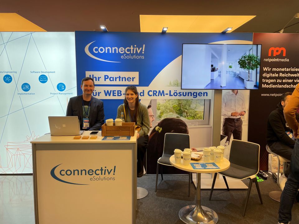 Messestand von connectiv! auf der OMKB Rückblick OMKB