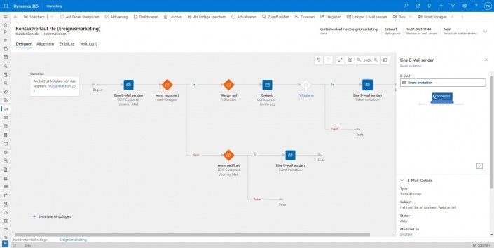Microsoft Dynamics 365 Marketing Journey 365 Marketing Journey