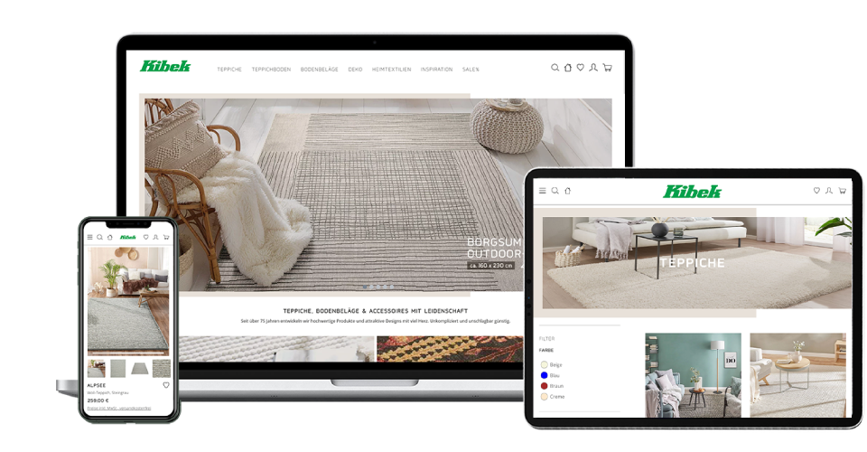 Beispiel responsives Webdesign Kibek