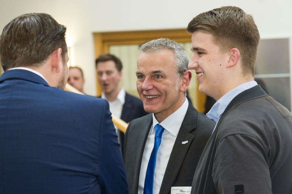 Hermann Silies im Gespräch Impression Emslandstipendium